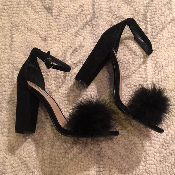 feather block heels